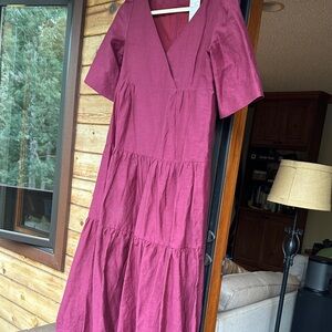 MaxMara Rich Plum Midi Dress